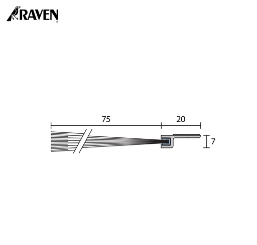 RAVEN® BRUSH STRIP SEALS - NYLON FILAMENT, RP58