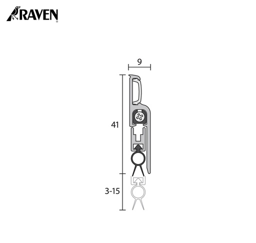 RAVEN® AUTOMATIC DOOR BOTTOM SEALS, RP60T