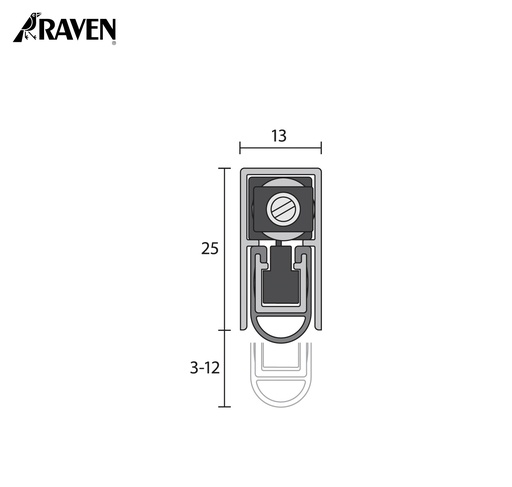 RAVEN® AUTOMATIC DOOR BOTTOM SEALS, RP6SI