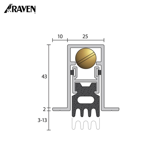 RAVEN® AUTOMATIC DOOR BOTTOM SEALS, RP70