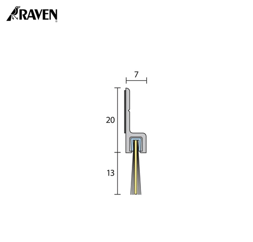 RAVEN® BRUSH STRIP SEALS - NYLON FILAMENT, RP74F