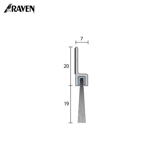 RAVEN® BRUSH STRIP SEALS - NYLON FILAMENT, RP75