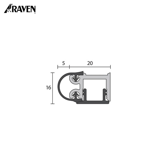 RAVEN® DOOR FRAME OR PERIMETER SEALS, RP84SI