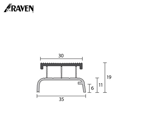 RAVEN® DOOR BOTTOM SWEEP SEALS, RP86