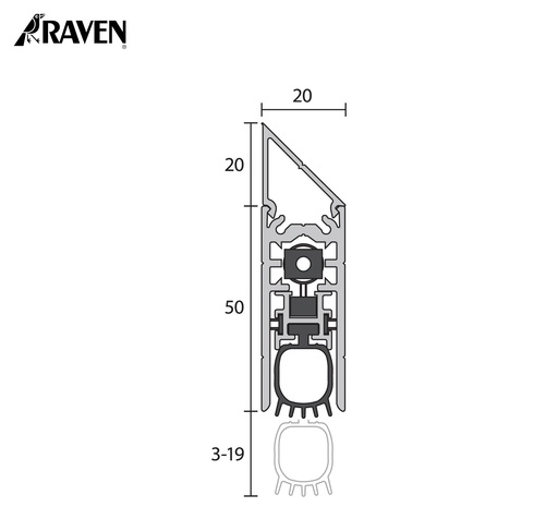 RAVEN® AUTOMATIC DOOR BOTTOM SEALS, RP99SI