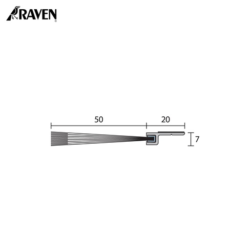 RAVEN® BRUSH STRIP SEALS - NYLON FILAMENT, RP57